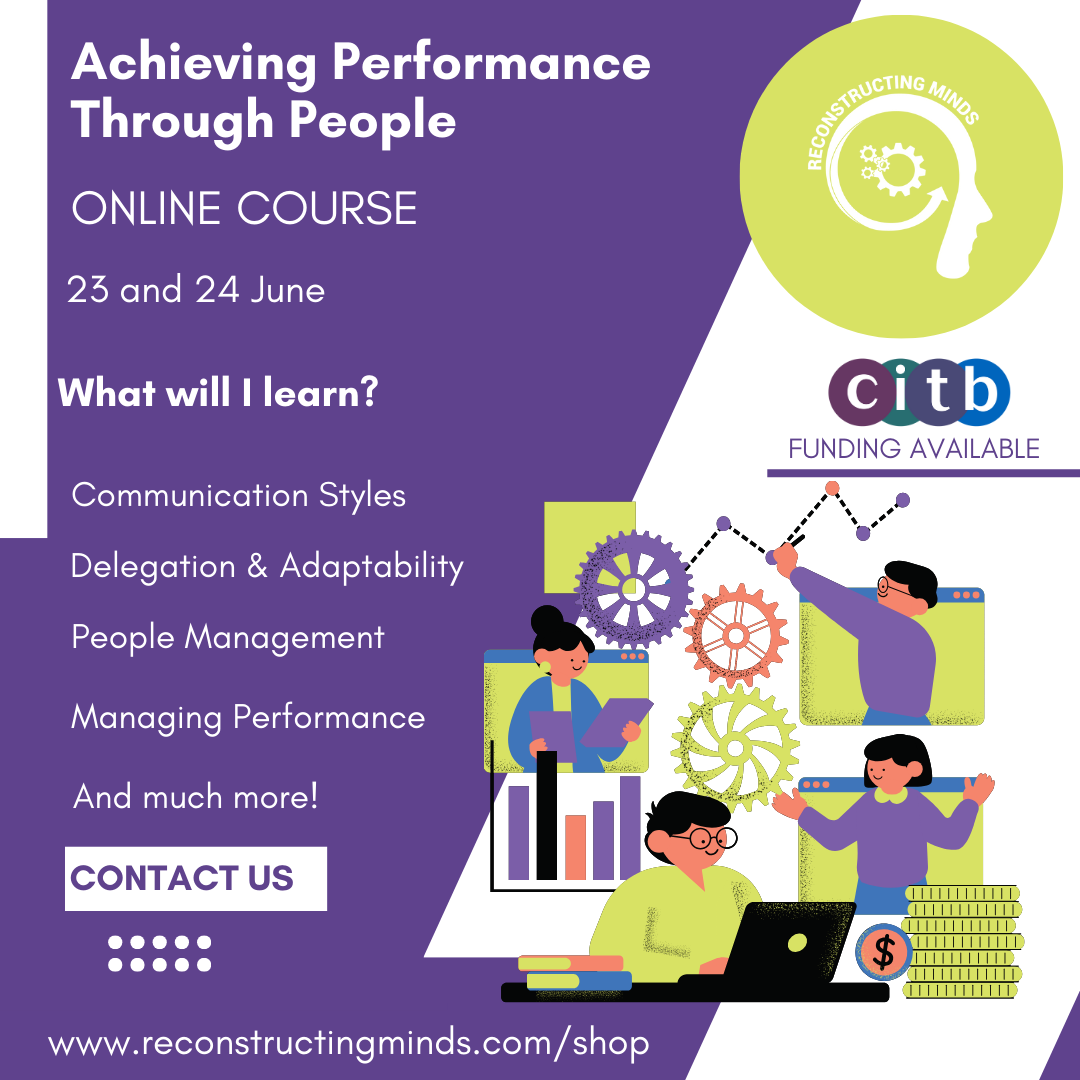 Instructor Led Online – Achieving Performance Through People 23 and 24 June
