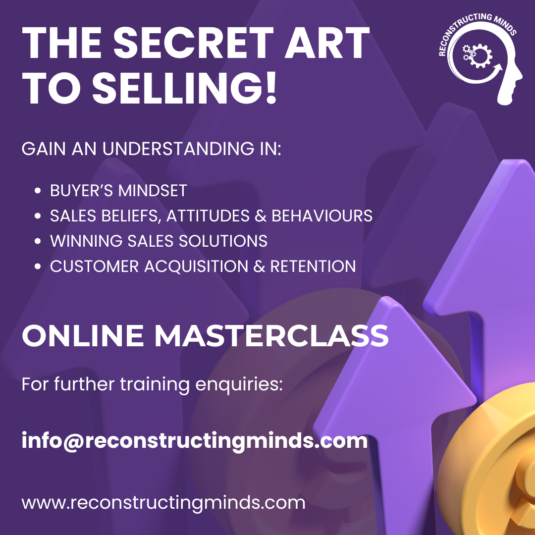 Online Masterclass – The Secret Art to Selling!